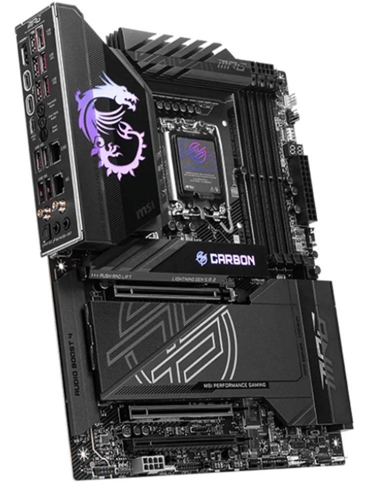 MSI MPG Z890 CARBON WIFI | Socket LGA 1851 | Intel Z890 | 4xDDR5 | ATX | Moederbord 2 MSI MPG Z890 CARBON WIFI | Socket LGA 1851 | Intel Z890 | 4xDDR5 | ATX | Moederbord - Afbeelding 2
