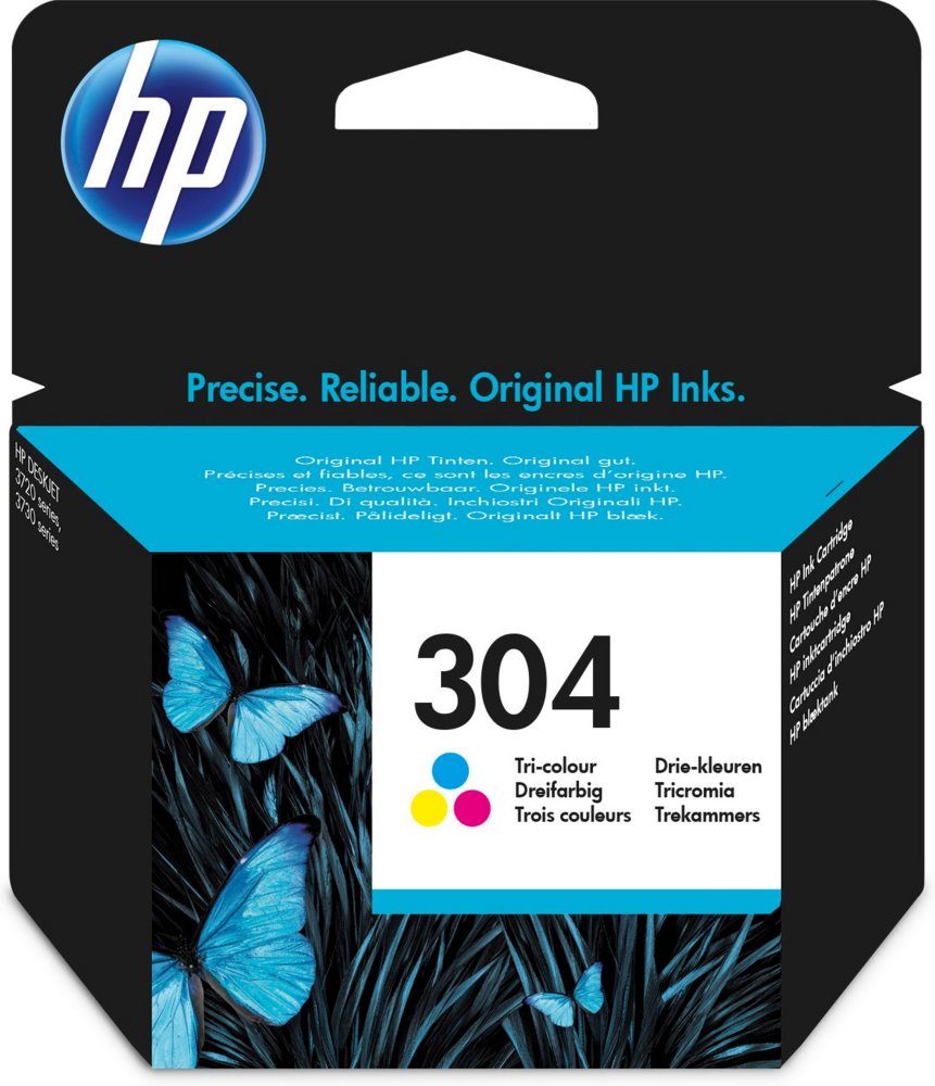 HP 304 | Originele Drie-Kleuren Inktcartridge (N9K05AE) 1 HP 304 | Originele Drie-Kleuren Inktcartridge (N9K05AE)