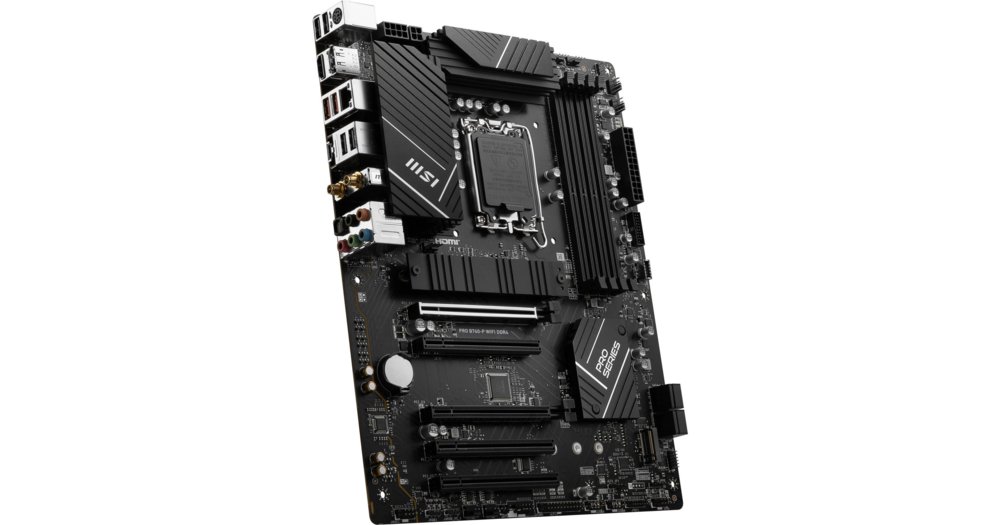 MSI PRO B760-P WIFI DDR4 | Socket LGA 1700 | Intel B760 | 4xDDR5 | ATX | Moederbord 2 MSI PRO B760-P WIFI DDR4 | Socket LGA 1700 | Intel B760 | 4xDDR5 | ATX | Moederbord - Afbeelding 2
