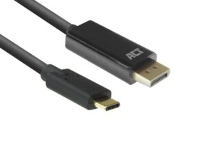 ACT AC7325 | USB-C naar DisplayPort Kabel | 2 m | Zwart