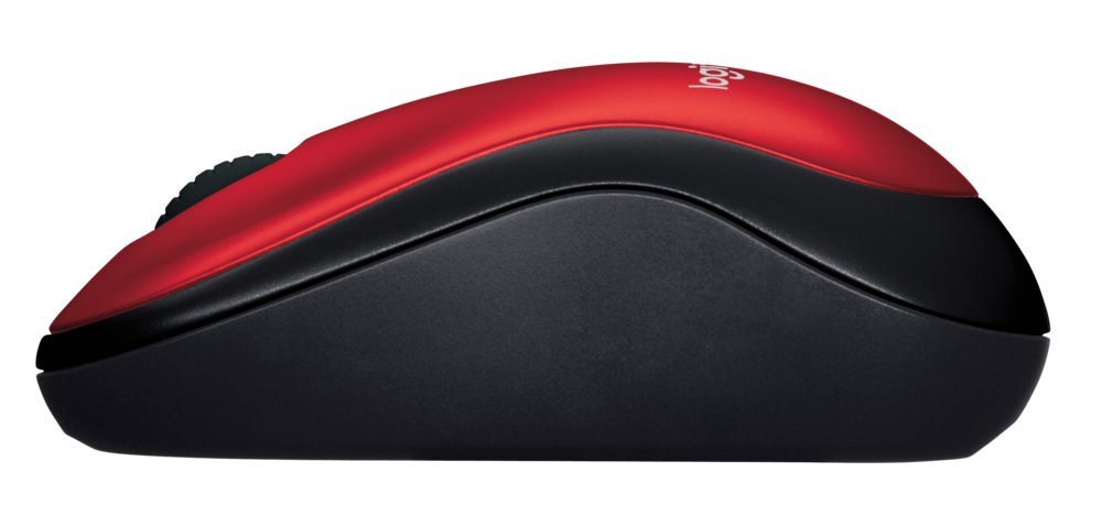 Logitech M185 | Draadloze Muis | Links- en Rechtshandig | RF | 1000 DPI | Zwart/Rood 4 Logitech M185 | Draadloze Muis | Links- en Rechtshandig | RF | 1000 DPI | Zwart/Rood - Afbeelding 4