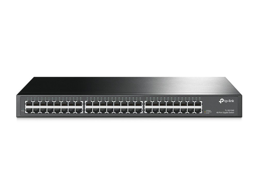 TP-Link TL-SG1048 | Unmanaged Switch | 48 Poorten | Gigabit Ethernet (10/100/1000 Mbps) | 96 Gbps Switchingcapaciteit | 1U Rackmount | Zwart 1 TP-Link TL-SG1048 | Unmanaged Switch | 48 Poorten | Gigabit Ethernet (10/100/1000 Mbps) | 96 Gbps Switchingcapaciteit | 1U Rackmount | Zwart