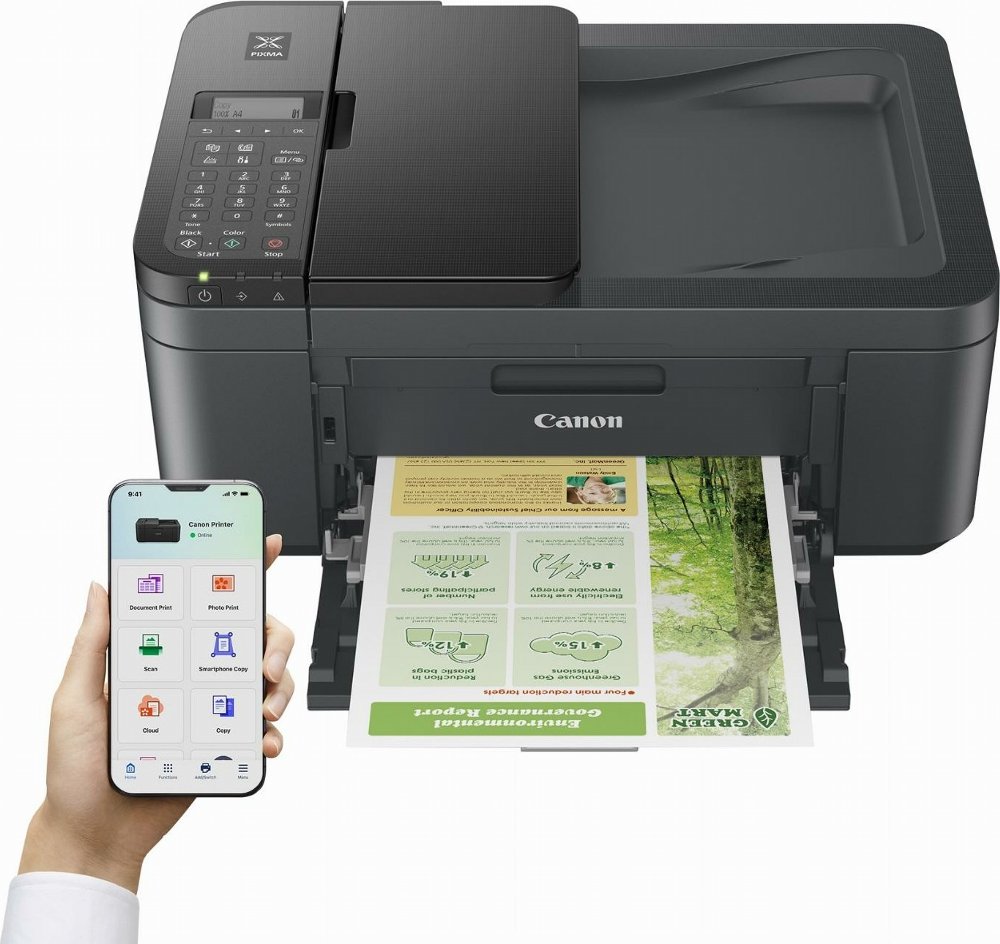 Canon PIXMA TR4755i | All-in-One Inkjetprinter | A4 | 4800 x 1200 DPI | Wi-Fi | Kleur 3 Canon PIXMA TR4755i | All-in-One Inkjetprinter | A4 | 4800 x 1200 DPI | Wi-Fi | Kleur - Afbeelding 3