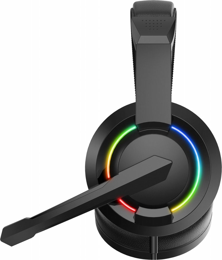 Baracuda HYDRA RGB Rainbow | Gaming Headset 3,5mm & USB | Zwart 6 Baracuda HYDRA RGB Rainbow | Gaming Headset 3,5mm & USB | Zwart - Afbeelding 6