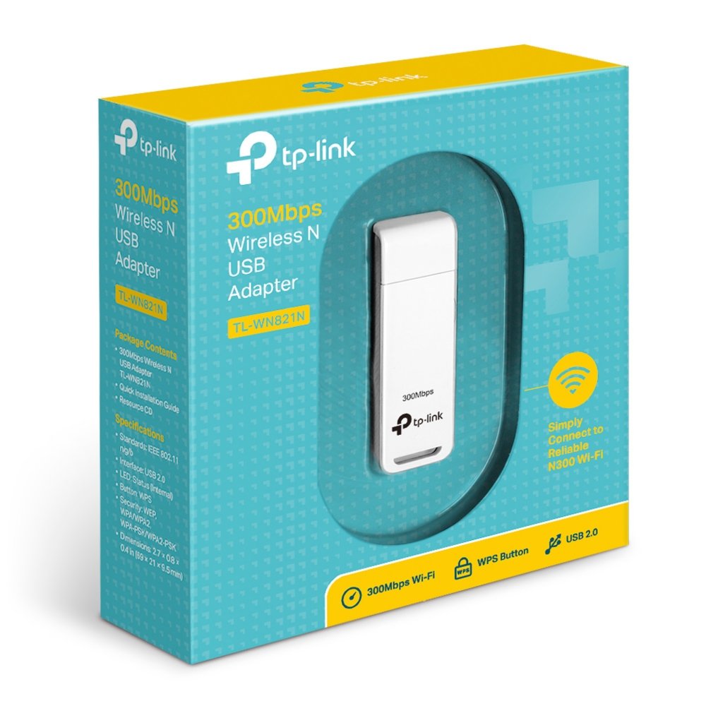 TP-Link TL-WN821N | Wi-Fi 4 USB Adapter | 300 Mbps | 2,4 GHz | USB 2.0 | Zwart 7 TP-Link TL-WN821N | Wi-Fi 4 USB Adapter | 300 Mbps | 2,4 GHz | USB 2.0 | Zwart - Afbeelding 7