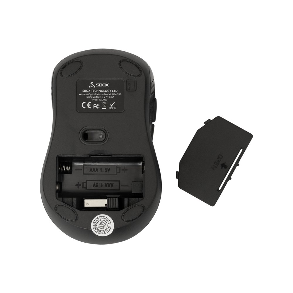 SBOX WM-993R | Draadloze Muis | Rechtshandig | RF | 1600 DPI | Rood 2 SBOX WM-993R | Draadloze Muis | Rechtshandig | RF | 1600 DPI | Rood - Afbeelding 2