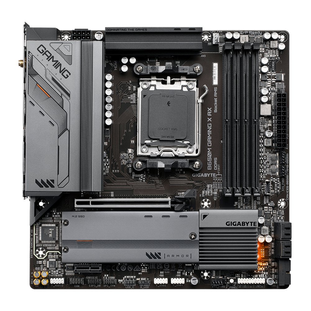 Gigabyte B650M GAMING X AX (rev. 1.x) | Socket AM5 | AMD B650 | 4xDDR5 | Micro-ATX | Moederbord 1 Gigabyte B650M GAMING X AX (rev. 1.x) | Socket AM5 | AMD B650 | 4xDDR5 | Micro-ATX | Moederbord