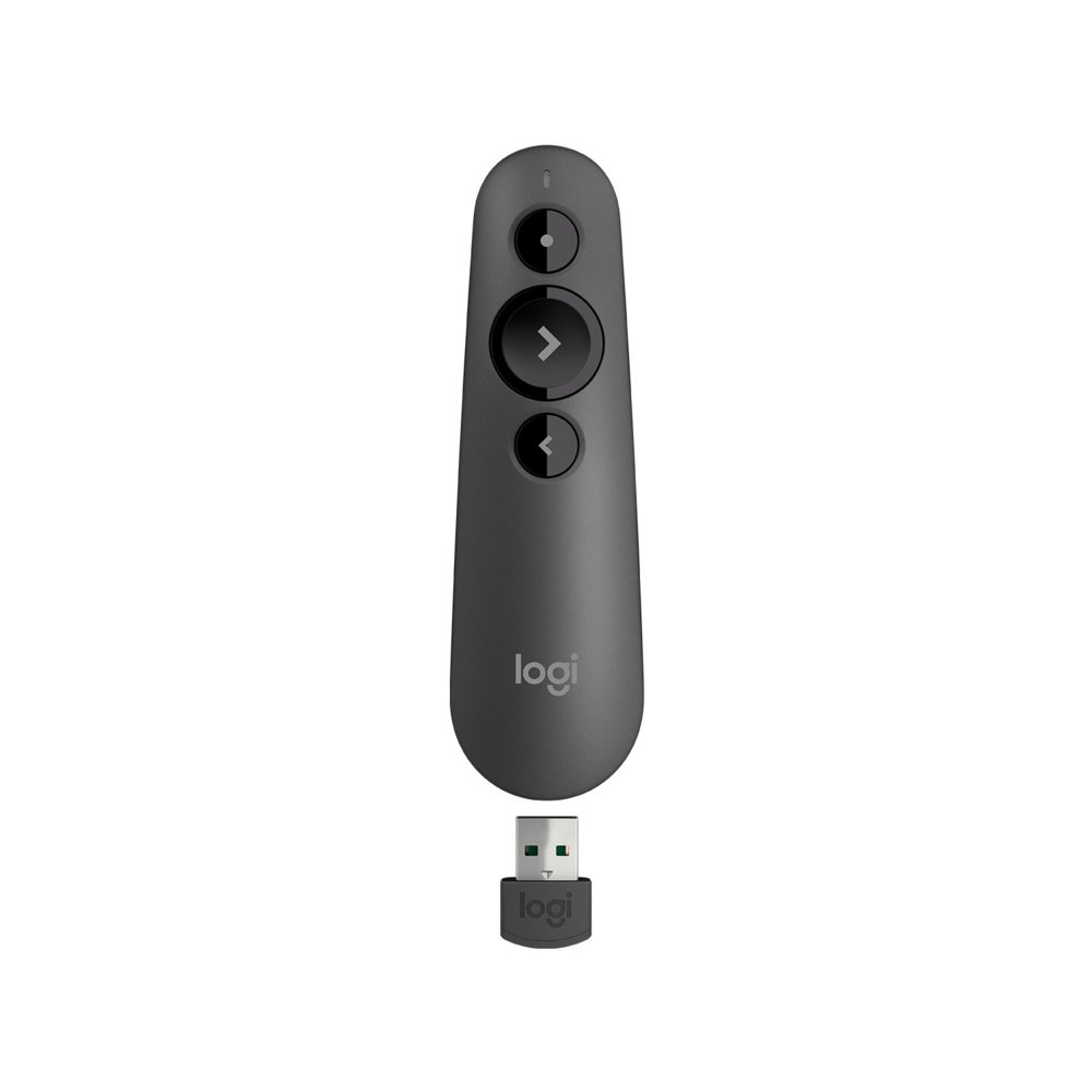 Logitech R500 | Draadloze Presenter | Bluetooth/RF | Grafiet | 20 m Bereik | Rood Laser 1 Logitech R500 | Draadloze Presenter | Bluetooth/RF | Grafiet | 20 m Bereik | Rood Laser