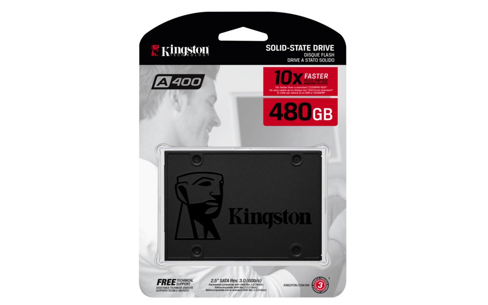 Kingston A400 | 480GB SATA SSD | 2.5'' | 500MB/s Lezen | 450MB/s Schrijven 4 Kingston A400 | 480GB SATA SSD | 2.5'' | 500MB/s Lezen | 450MB/s Schrijven - Afbeelding 4