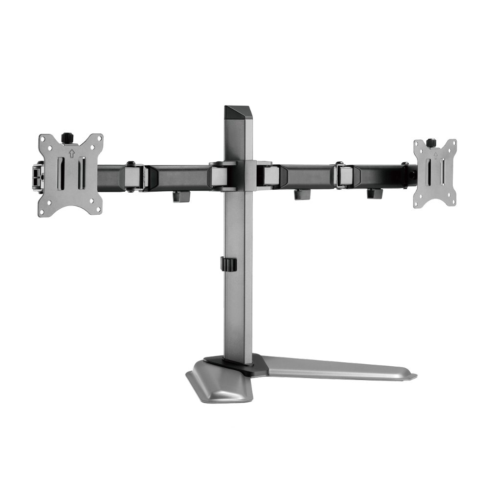 White Shark TUTANKHAMUN | Monitor-bureaustand | Tot 32" | Max 9kg | VESA 100x100 | 2 Monitoren 1 White Shark TUTANKHAMUN | Monitor-bureaustand | Tot 32" | Max 9kg | VESA 100x100 | 2 Monitoren