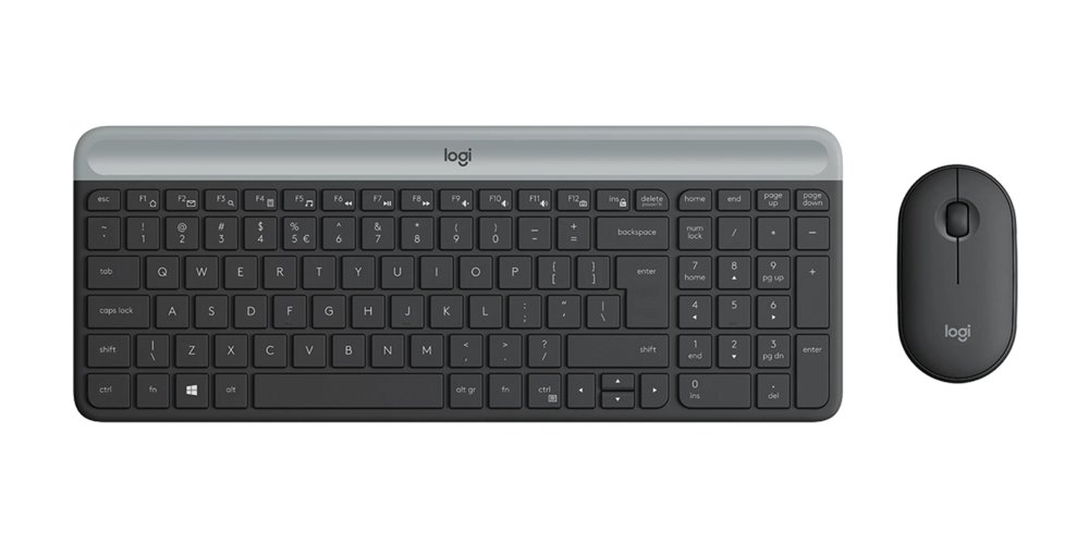 Logitech MK470 Slim Combo | Draadloos Toetsenbord en Muis | QWERTY US International | Grafiet | RETURNED 1 Logitech MK470 Slim Combo | Draadloos Toetsenbord en Muis | QWERTY US International | Grafiet | RETURNED