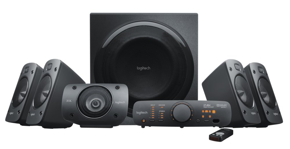 Logitech Z906 | 5.1 Surround Sound Speakerset | THX Gecertificeerd | 500W RMS | Digitale Decodering (Dolby Digital & DTS) 3 Logitech Z906 | 5.1 Surround Sound Speakerset | THX Gecertificeerd | 500W RMS | Digitale Decodering (Dolby Digital & DTS) - Afbeelding 3