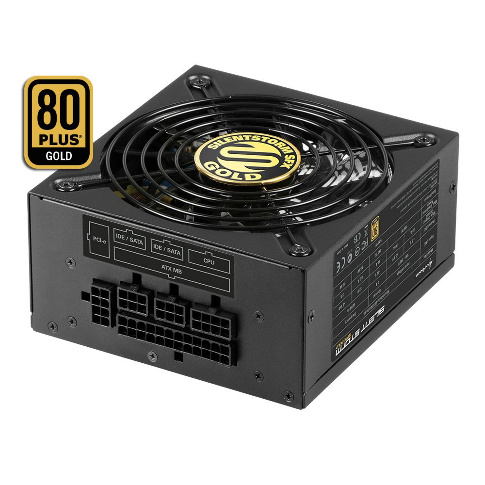 Sharkoon SilentStorm SFX | 500 Watt Gold ATX PSU | Modulair | Power Supply | Voeding 4 Sharkoon SilentStorm SFX | 500 Watt Gold ATX PSU | Modulair | Power Supply | Voeding - Afbeelding 4