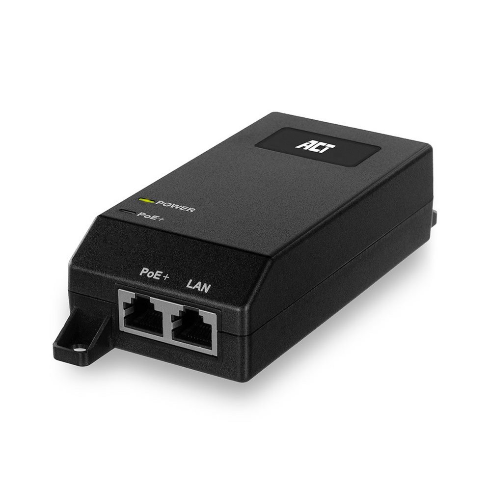 ACT AC4438 | Gigabit PoE+ Injector | 30W | IEEE 802.3af/at | 1x LAN 1 ACT AC4438 | Gigabit PoE+ Injector | 30W | IEEE 802.3af/at | 1x LAN