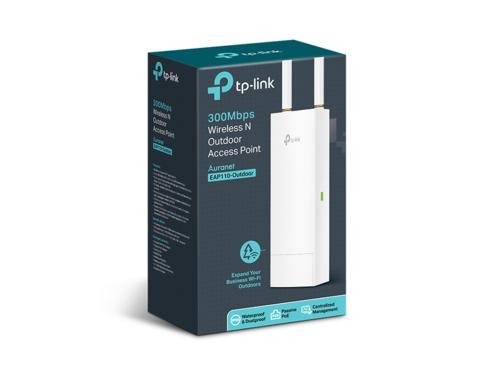 TP-Link EAP110 Outdoor | WiFi 4 Access Point | 300 Mbit/s | Alleen PoE-voeding | Inclusief Montagebeugel 4 TP-Link EAP110 Outdoor | WiFi 4 Access Point | 300 Mbit/s | Alleen PoE-voeding | Inclusief Montagebeugel - Afbeelding 4