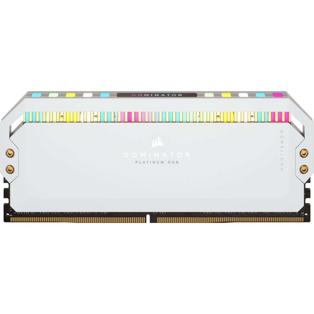 Corsair Dominator Platinum RGB Wit | 64GB 2x32GB DDR5 | 5200MHz | DIMM | CL40 | Geheugenmodule | RAM 3 Corsair Dominator Platinum RGB Wit | 64GB 2x32GB DDR5 | 5200MHz | DIMM | CL40 | Geheugenmodule | RAM - Afbeelding 3