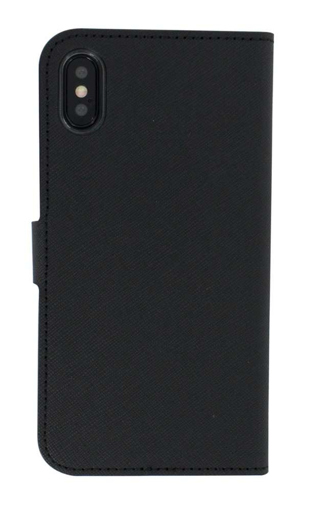 Mobiparts Saffiano Wallet Case | Apple iPhone X, iPhone XS | Black 3 Mobiparts Saffiano Wallet Case | Apple iPhone X, iPhone XS | Black - Afbeelding 3