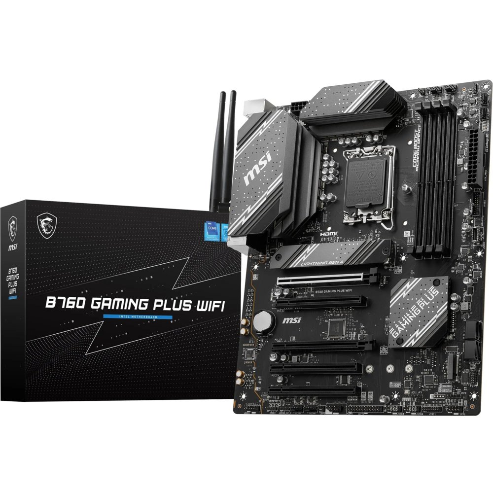 MSI B760 GAMING PLUS WIFI | Socket LGA 1700 | Intel B760 | 4xDDR5 | ATX | Moederbord 1 MSI B760 GAMING PLUS WIFI | Socket LGA 1700 | Intel B760 | 4xDDR5 | ATX | Moederbord