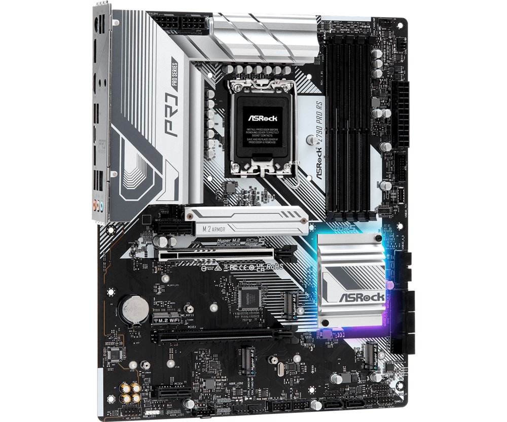 ASRock Z790 Pro RS | Socket LGA 1700 | Intel Z790 | 4xDDR5 | ATX | Moederbord 4 ASRock Z790 Pro RS | Socket LGA 1700 | Intel Z790 | 4xDDR5 | ATX | Moederbord - Afbeelding 4