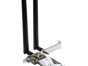 Inter-Tech DMG-35 | Wi-Fi 6 & Bluetooth 5.0 PCIe Adapter | 3000 Mbps | Dual-band (2