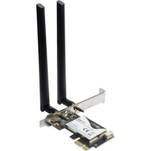 Inter-Tech DMG-35 | Wi-Fi 6 & Bluetooth 5.0 PCIe Adapter | 3000 Mbps | Dual-band (2