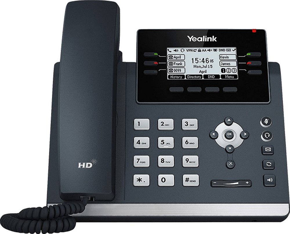 Yealink SIP-T42U | IP-telefoon | 2,7" LCD-scherm | 12 SIP-accounts | HD Voice | Wi-Fi via USB-dongle | Grijs 1 Yealink SIP-T42U | IP-telefoon | 2