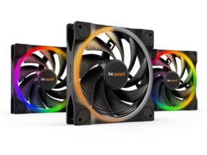 be quiet! Light Wings 140mm PWM High-Speed | 140mm Behuizingsventilator | Zwart | Triple Pack (3 stuks)