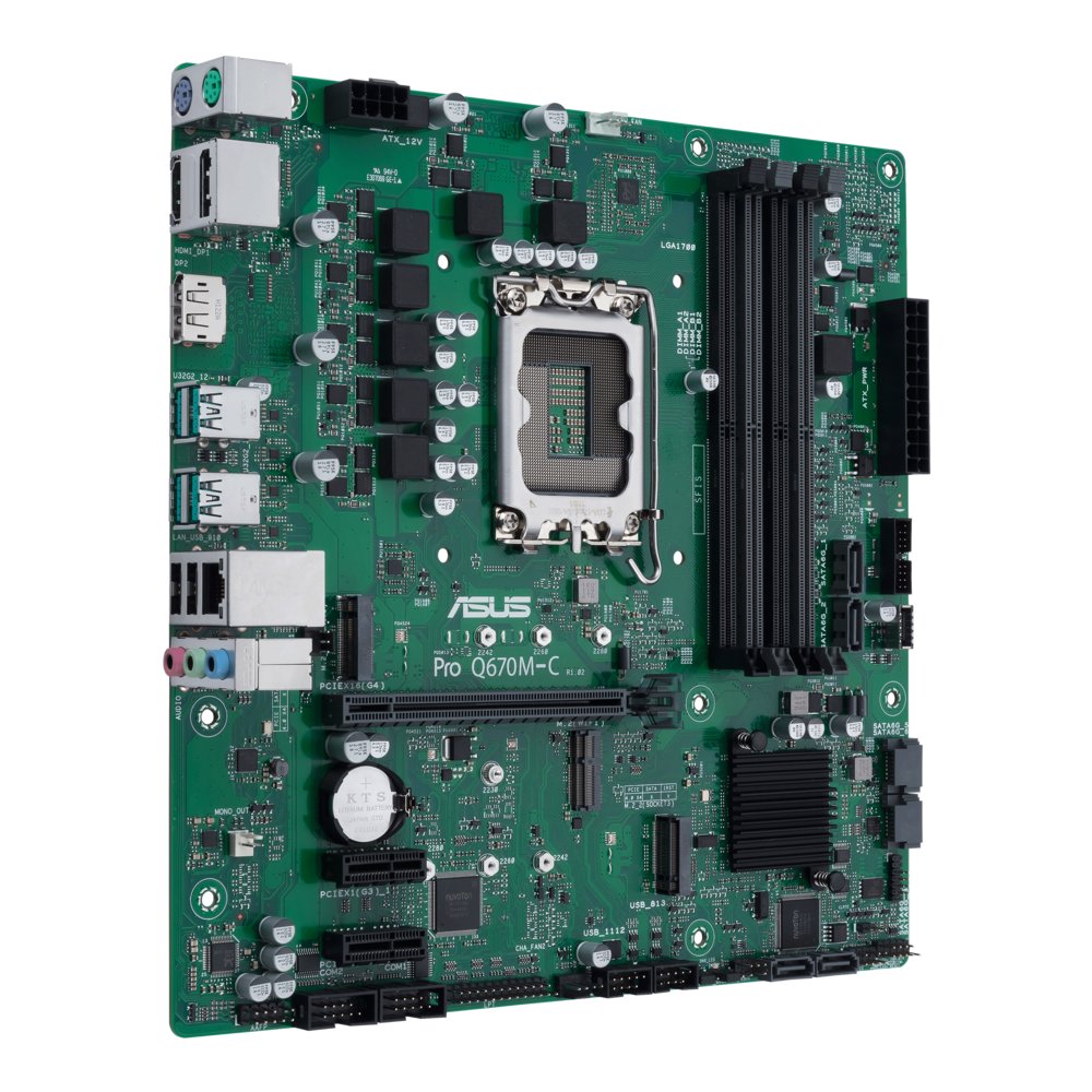 ASUS PRO Q670M-C-CSM | Socket LGA 1700 | Intel Q670 | 4xDDR5 | Micro-ATX | Moederbord 2 ASUS PRO Q670M-C-CSM | Socket LGA 1700 | Intel Q670 | 4xDDR5 | Micro-ATX | Moederbord - Afbeelding 2
