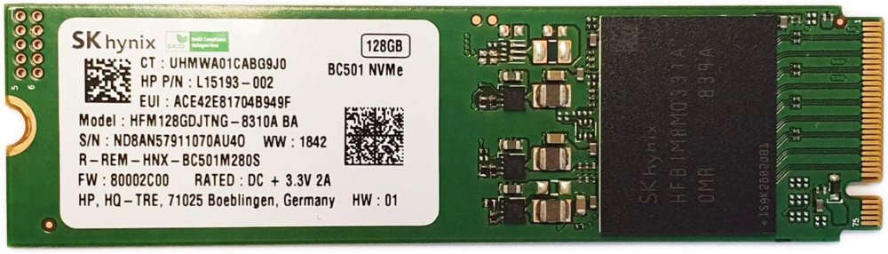 OEM | 128GB NVMe SSD | M.2 | PULLED 1 OEM | 128GB NVMe SSD | M.2 | PULLED
