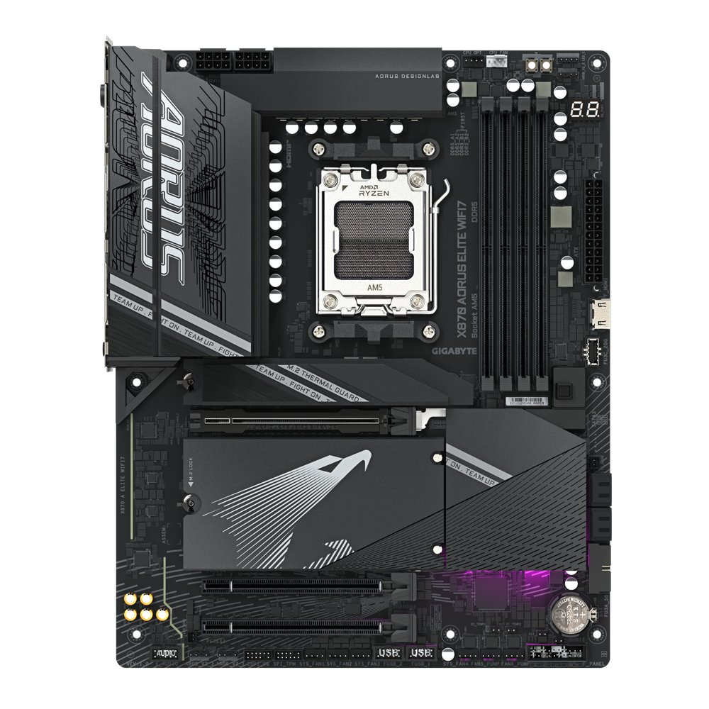 Gigabyte X870 A ELITE WIFI7 | Socket AM5 | AMD X870 | 4xDDR5 | ATX | Moederbord 6 Gigabyte X870 A ELITE WIFI7 | Socket AM5 | AMD X870 | 4xDDR5 | ATX | Moederbord - Afbeelding 6