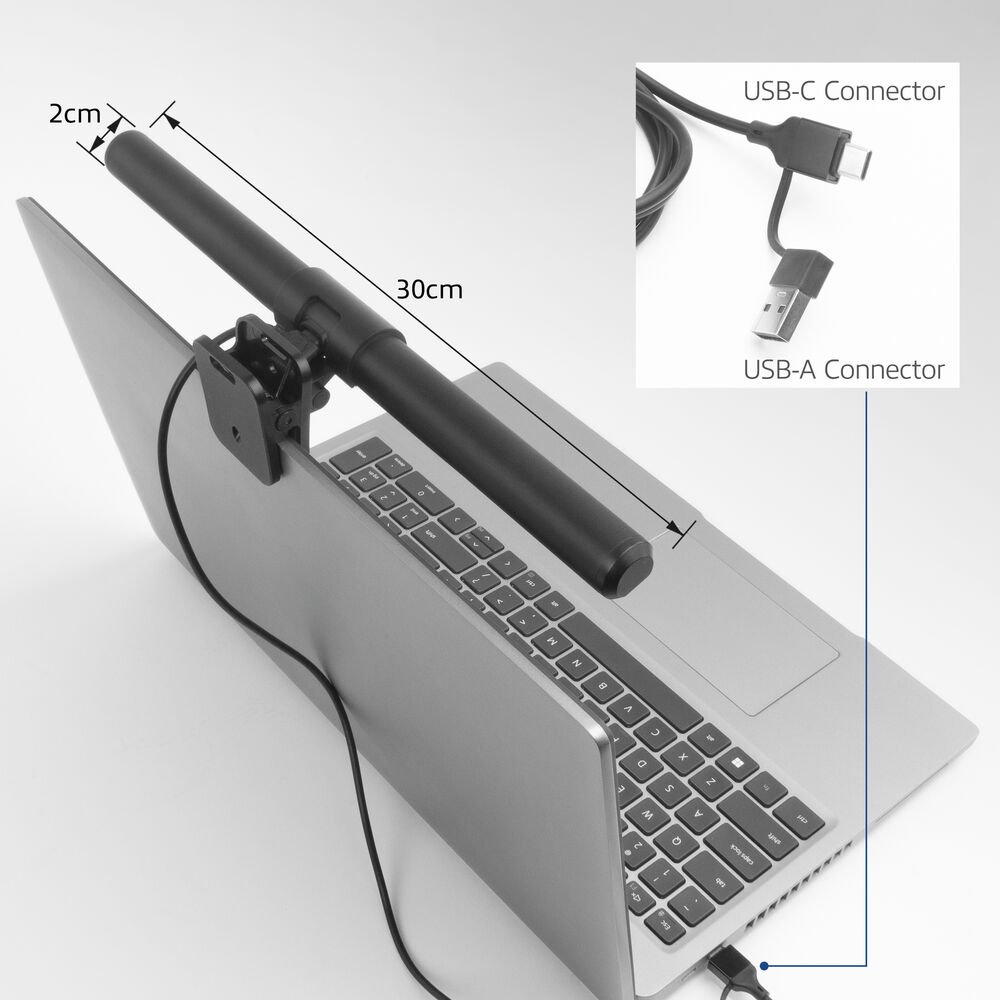 ACT AC8050 | Clip-on Laptop LED-lamp | Dimbaar | Voeding via USB 5 ACT AC8050 | Clip-on Laptop LED-lamp | Dimbaar | Voeding via USB - Afbeelding 5