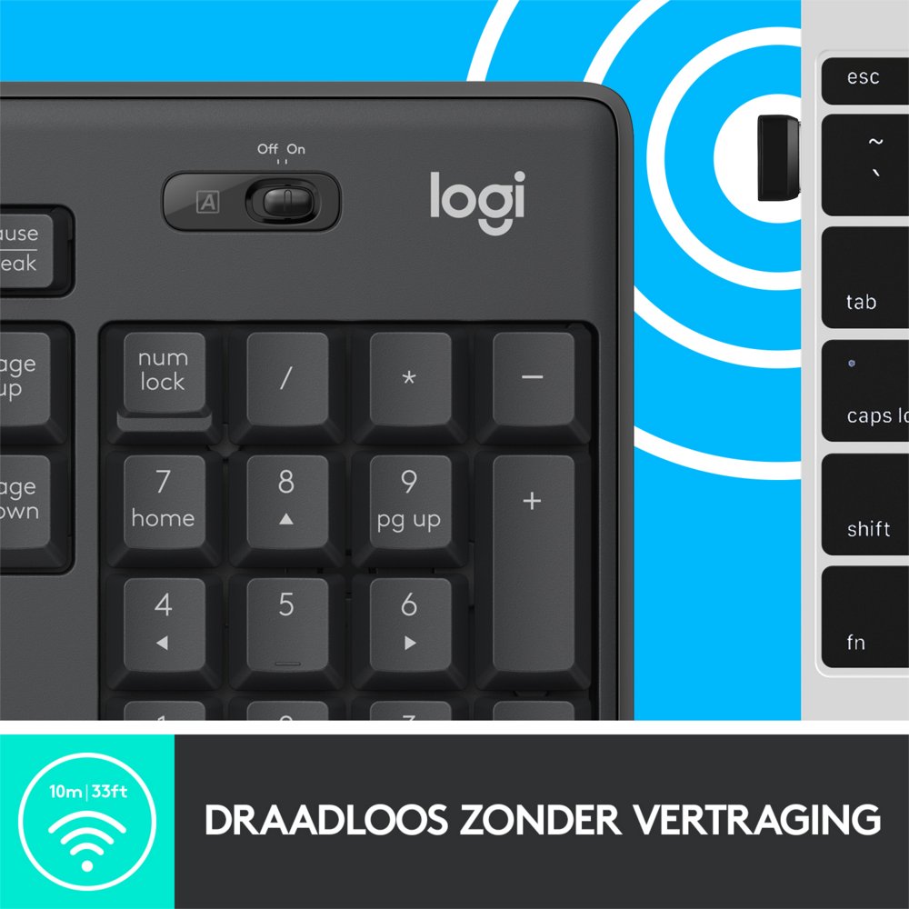 Logitech MK295 Silent | Draadloze Muis en Toetsenbordcombo | QWERTY 10 Logitech MK295 Silent | Draadloze Muis en Toetsenbordcombo | QWERTY - Afbeelding 10