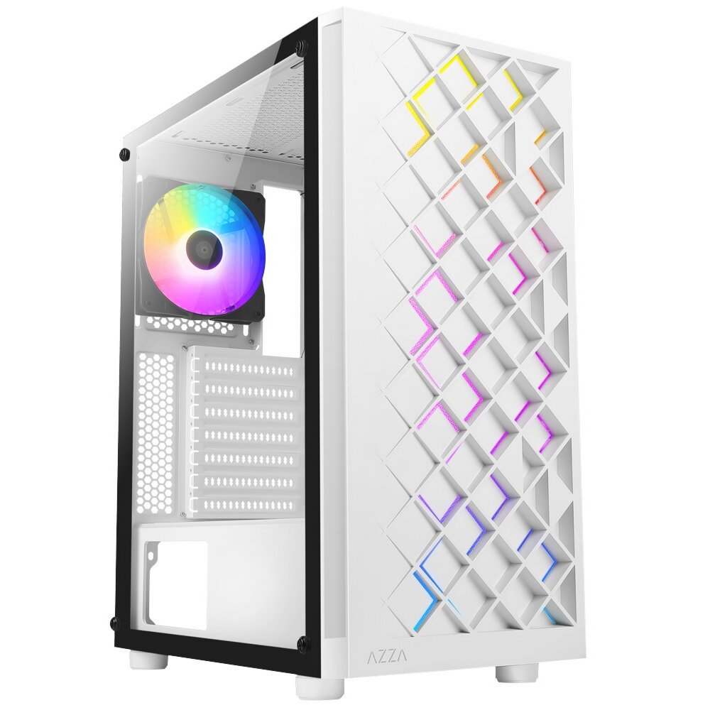 Azza Spectra RGB | Midi Tower Case | Wit 1 Azza Spectra RGB | Midi Tower Case | Wit