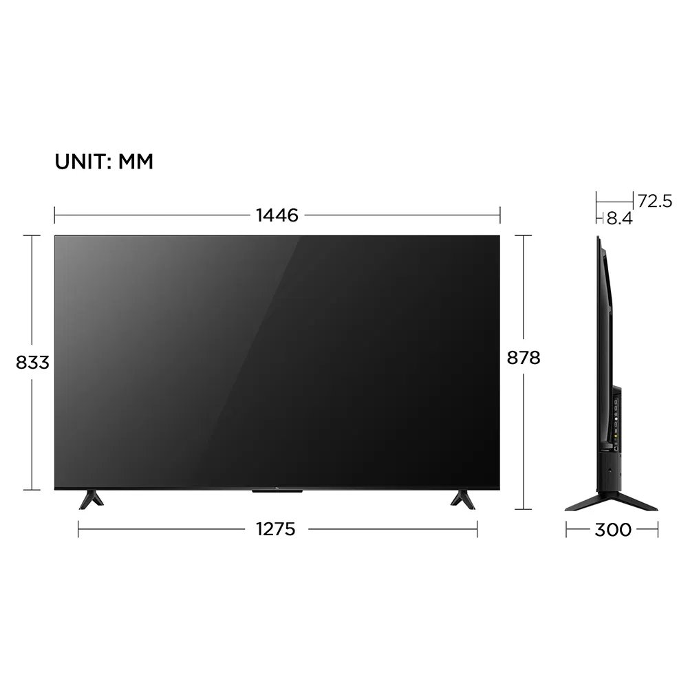 TCL 65P69B | 65" 4K Ultra HD LED Smart TV | Google TV | HDR10 | 60Hz 2 TCL 65P69B | 65" 4K Ultra HD LED Smart TV | Google TV | HDR10 | 60Hz - Afbeelding 2
