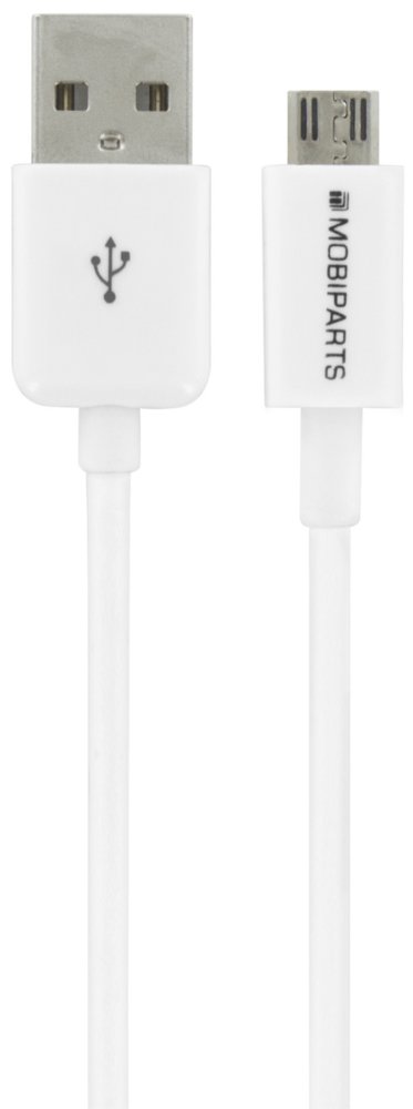 Mobiparts Micro USB naar USB | 2.4A | 3m | Wit (Bulk) 1 Mobiparts Micro USB naar USB | 2.4A | 3m | Wit (Bulk)