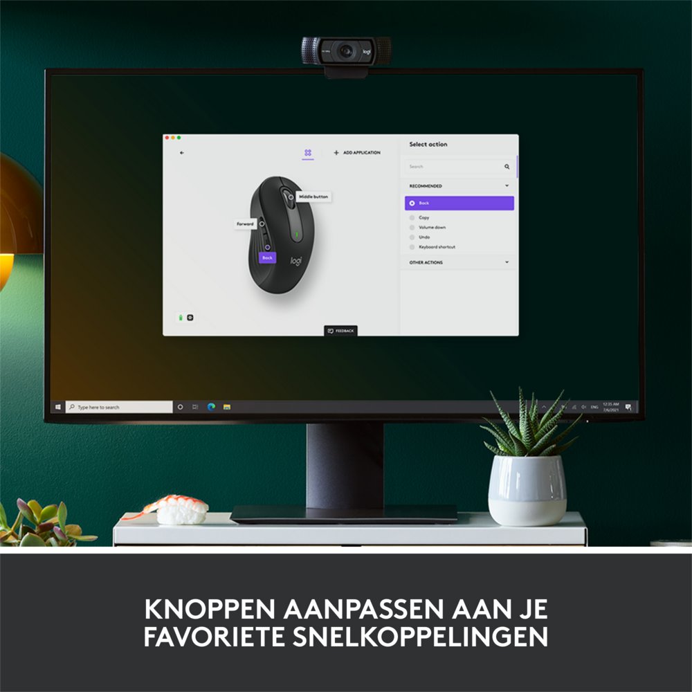 Logitech Signature M650 | Draadloze Muis | RF-Draadloos + Bluetooth | 1000 DPI | Grafiet 9 Logitech Signature M650 | Draadloze Muis | RF-Draadloos + Bluetooth | 1000 DPI | Grafiet - Afbeelding 9