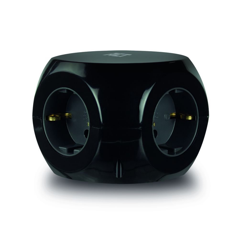 ACT AC2400 | Stekkerdoos | 3 Stopcontacten | Zwart 2 ACT AC2400 | Stekkerdoos | 3 Stopcontacten | Zwart - Afbeelding 2