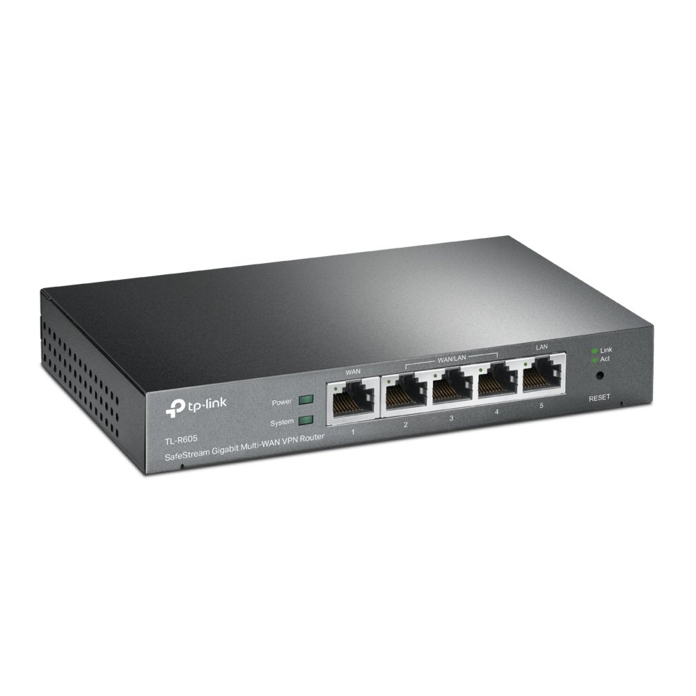 TP-Link TL-R605 | SafeStream Gigabit Multi-WAN VPN Router | 5x Gigabit-poorten | Tot 4 WAN | VPN: IPSec/OpenVPN/PPTP/L2TP | Omada SDN 2 TP-Link TL-R605 | SafeStream Gigabit Multi-WAN VPN Router | 5x Gigabit-poorten | Tot 4 WAN | VPN: IPSec/OpenVPN/PPTP/L2TP | Omada SDN - Afbeelding 2