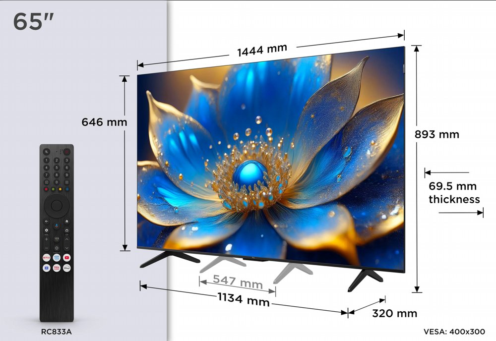 TCL 65P79K | 65" 4K Ultra HD QLED Smart TV | Google TV | Dolby Vision | 60Hz (2025) 5 TCL 65P79K | 65" 4K Ultra HD QLED Smart TV | Google TV | Dolby Vision | 60Hz (2025) - Afbeelding 5