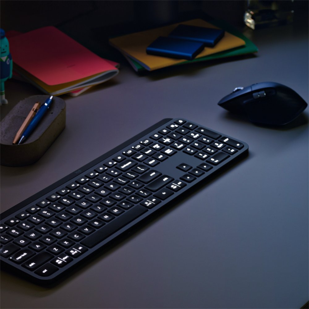 Logitech MX Keys Combo for Business Gen 2 | Draadloze Toetsenbord- en Muis-combo | RF / Bluetooth | QWERTY US International | Grafiet 3 Logitech MX Keys Combo for Business Gen 2 | Draadloze Toetsenbord- en Muis-combo | RF / Bluetooth | QWERTY US International | Grafiet - Afbeelding 3