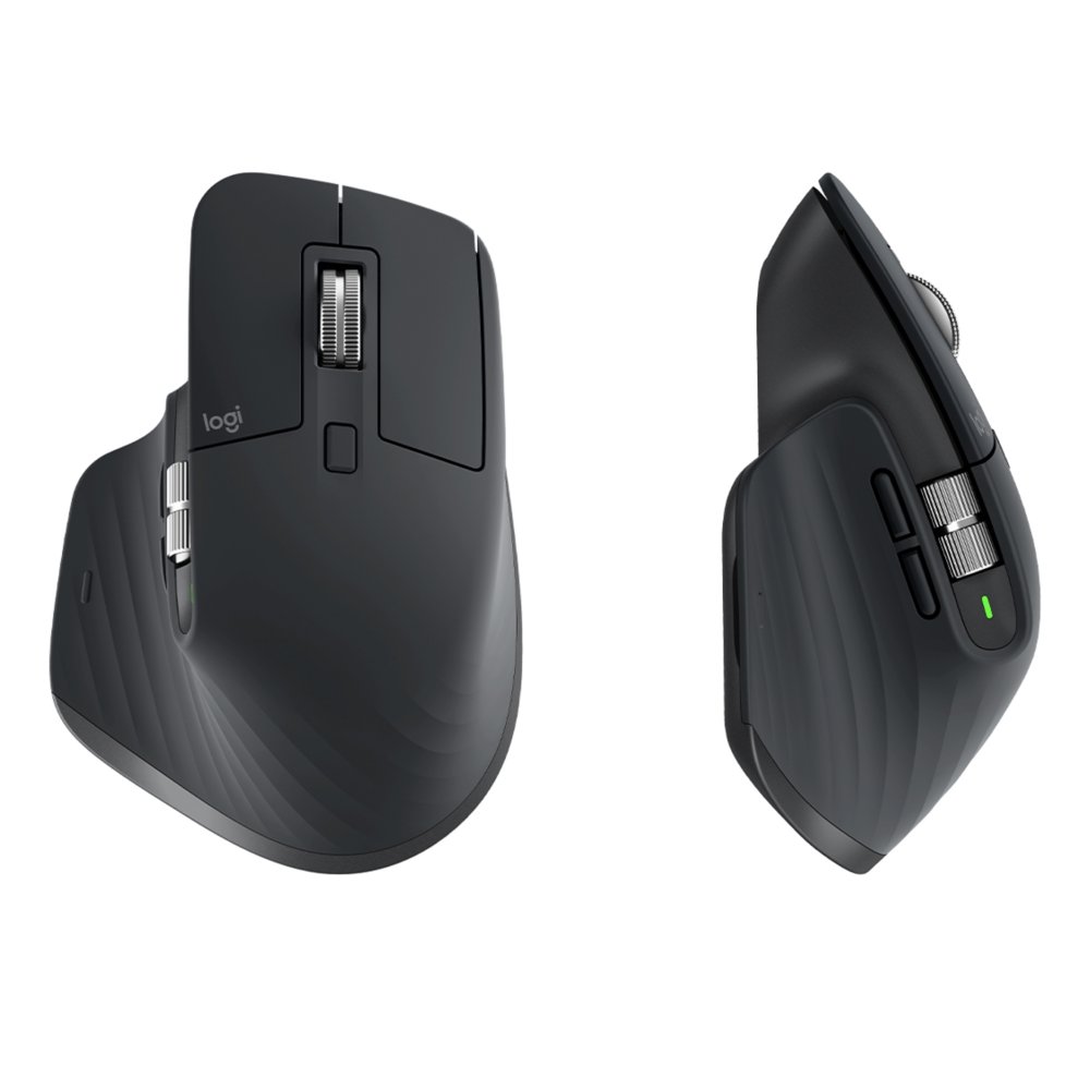 Logitech MX Master 3S | Draadloze Muis | RF-Draadloos + Bluetooth | 8000 DPI | Grafiet 5 Logitech MX Master 3S | Draadloze Muis | RF-Draadloos + Bluetooth | 8000 DPI | Grafiet - Afbeelding 5