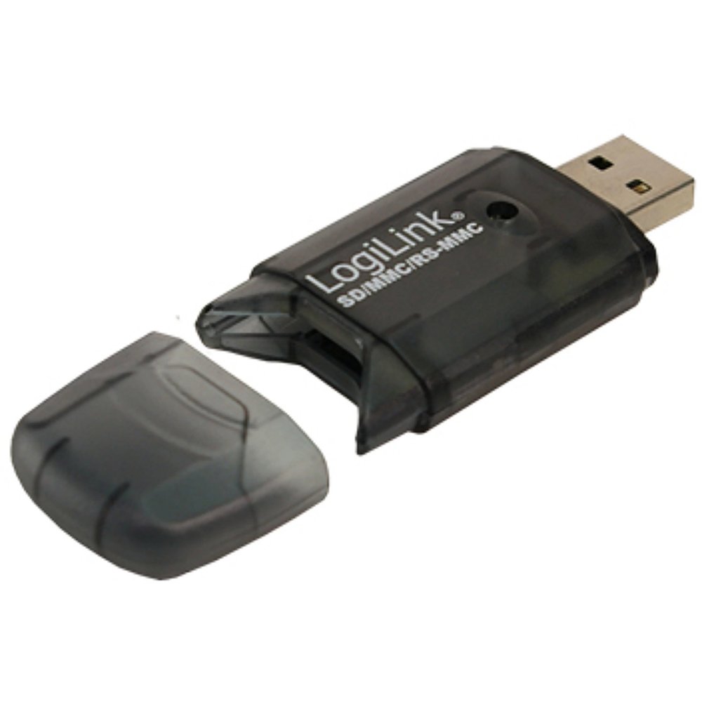 LogiLink USB 2.0 Geheugenkaartlezer | Externe Stick | SD/MMC | Zwart 1 LogiLink USB 2.0 Geheugenkaartlezer | Externe Stick | SD/MMC | Zwart