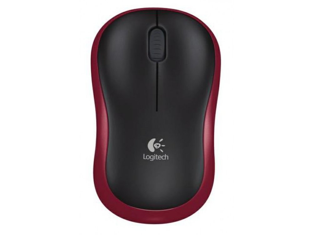 Logitech M185 | Draadloze Muis | Links- en Rechtshandig | RF | 1000 DPI | Zwart/Rood 2 Logitech M185 | Draadloze Muis | Links- en Rechtshandig | RF | 1000 DPI | Zwart/Rood - Afbeelding 2