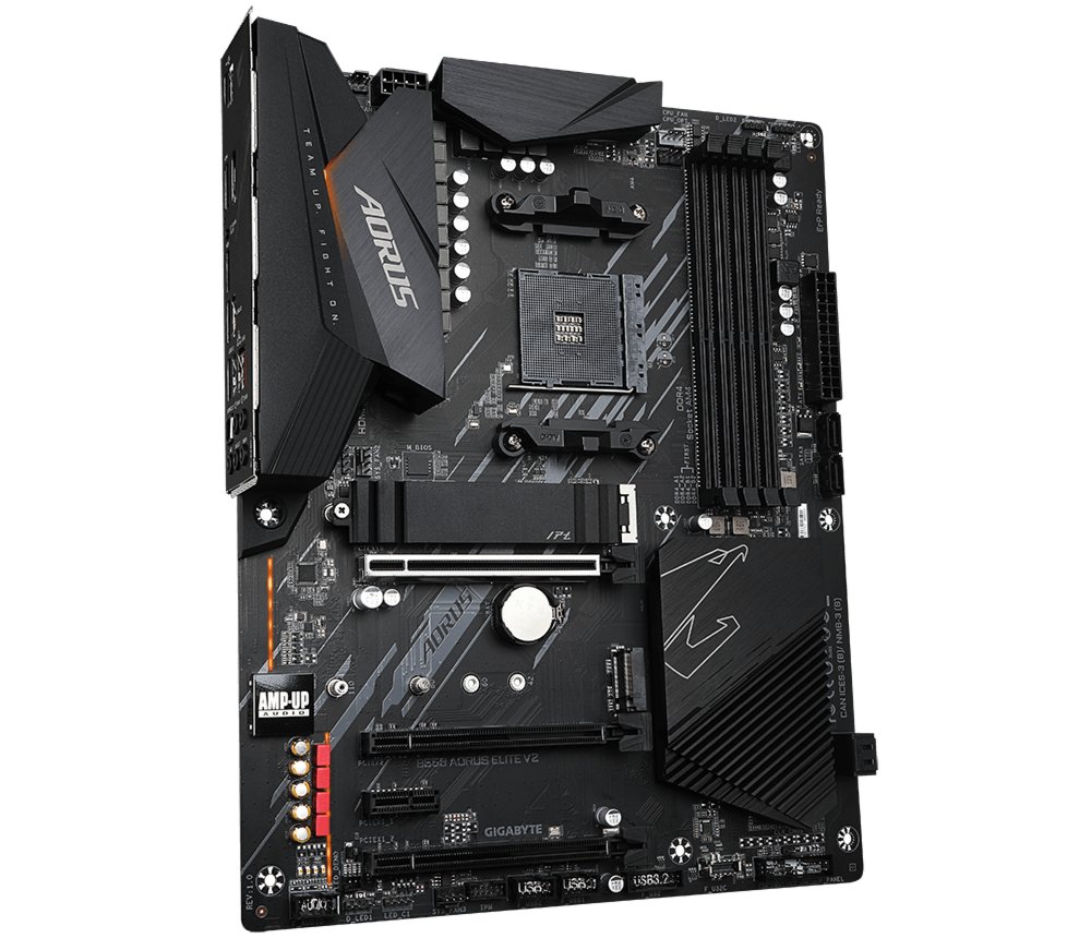 Gigabyte B550 AORUS ELITE V2 | Socket AM4 | AMD B550 | 4xDDR4 | ATX | Moederbord 4 Gigabyte B550 AORUS ELITE V2 | Socket AM4 | AMD B550 | 4xDDR4 | ATX | Moederbord - Afbeelding 4