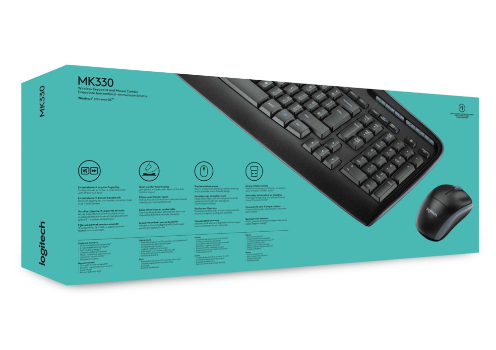 Logitech MK330 | Draadloze Muis en Toetsenbordcombo | QWERTY 8 Logitech MK330 | Draadloze Muis en Toetsenbordcombo | QWERTY - Afbeelding 8