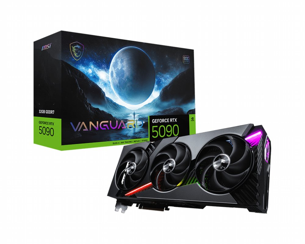 MSI GeForce RTX 5090 32G Vanguard SOC | 32 GB GDDR7 VRAM | 4K Gaming & AI | Videokaart | GPU | Nvidia 1 MSI GeForce RTX 5090 32G Vanguard SOC | 32 GB GDDR7 VRAM | 4K Gaming & AI | Videokaart | GPU | Nvidia