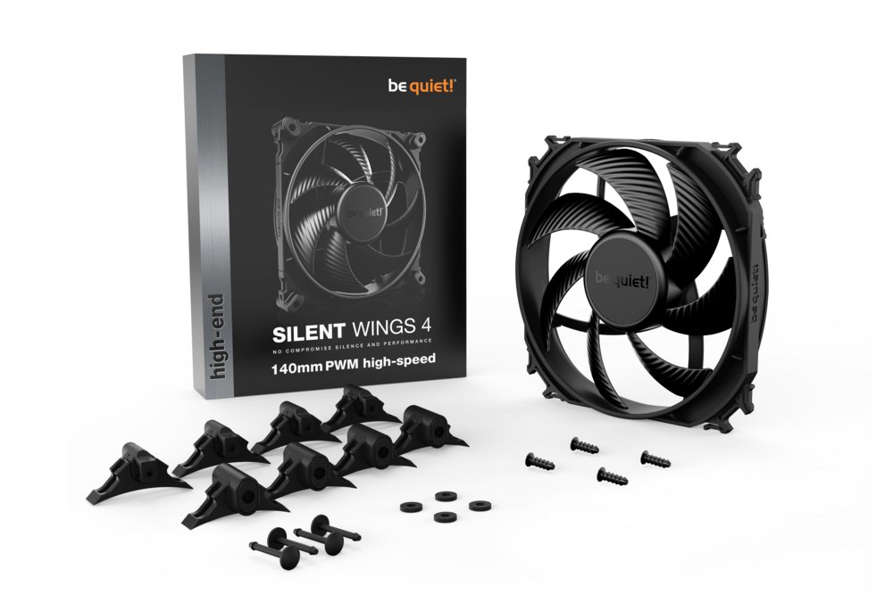 be quiet! Silent Wings 4 | 140mm PWM Case Fan | Zwart 4 be quiet! Silent Wings 4 | 140mm PWM Case Fan | Zwart - Afbeelding 4