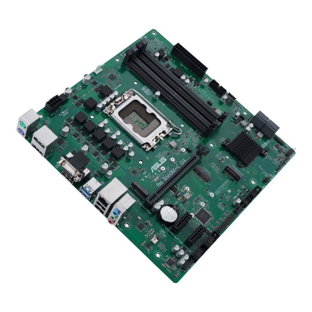 ASUS PRO B660M-C D4-CSM | Socket LGA 1700 | Intel B660 | 4xDDR4 | Micro-ATX | Moederbord 4 ASUS PRO B660M-C D4-CSM | Socket LGA 1700 | Intel B660 | 4xDDR4 | Micro-ATX | Moederbord - Afbeelding 4
