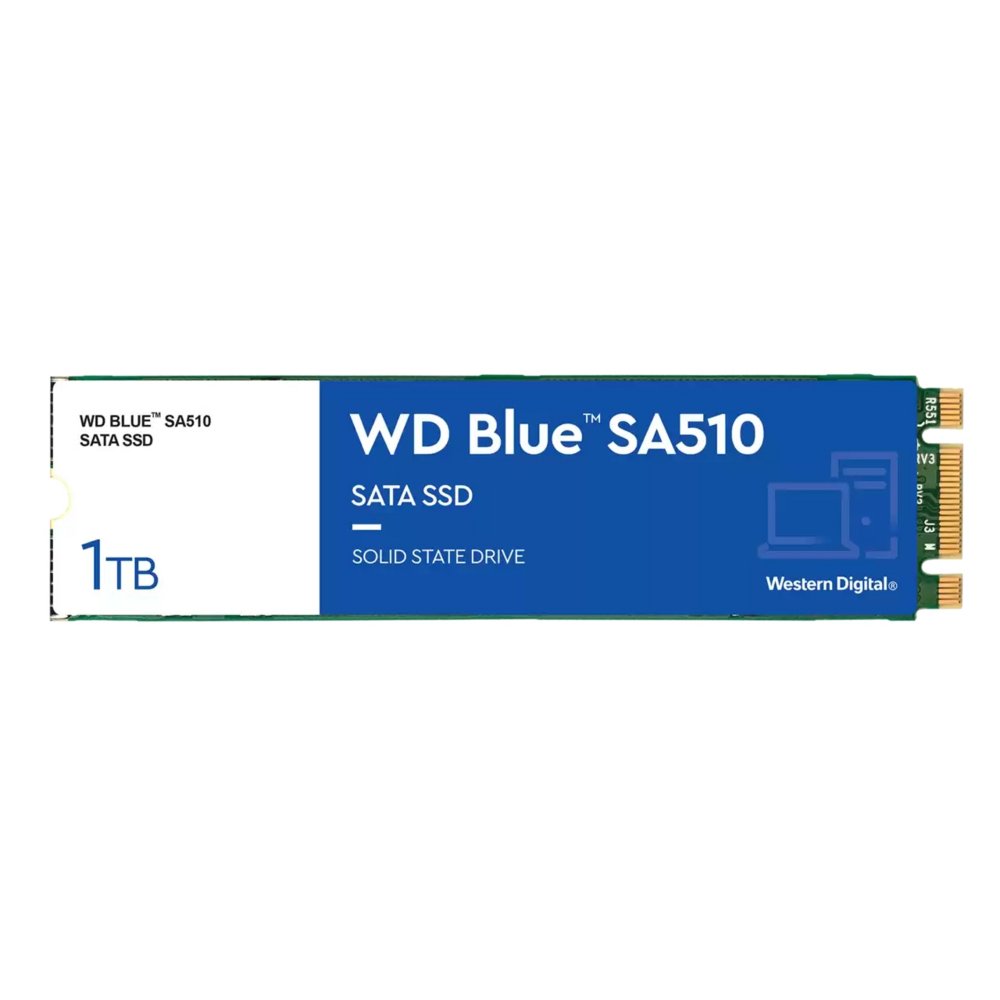 Western Digital Blue SA510 | 1TB SATA SSD | M.2 | 560MB/s Lezen | 520MB/s Schrijven 1 Western Digital Blue SA510 | 1TB SATA SSD | M.2 | 560MB/s Lezen | 520MB/s Schrijven