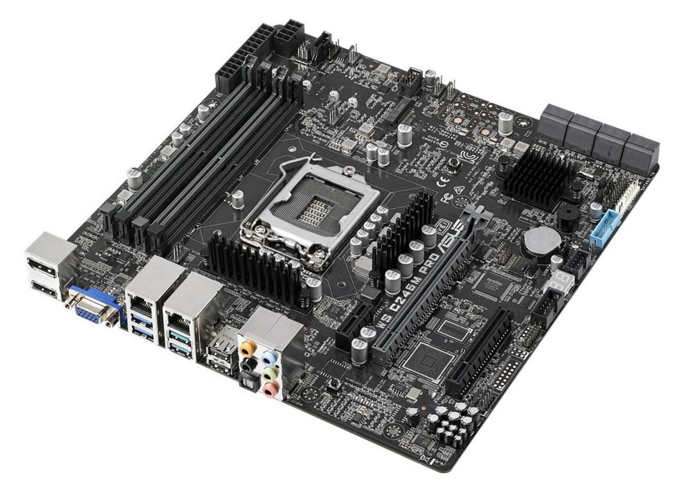 ASUS WS C246M PRO | Socket LGA 1151 | Intel C246 | 4xDDR4 | Micro-ATX | Moederbord 2 ASUS WS C246M PRO | Socket LGA 1151 | Intel C246 | 4xDDR4 | Micro-ATX | Moederbord - Afbeelding 2